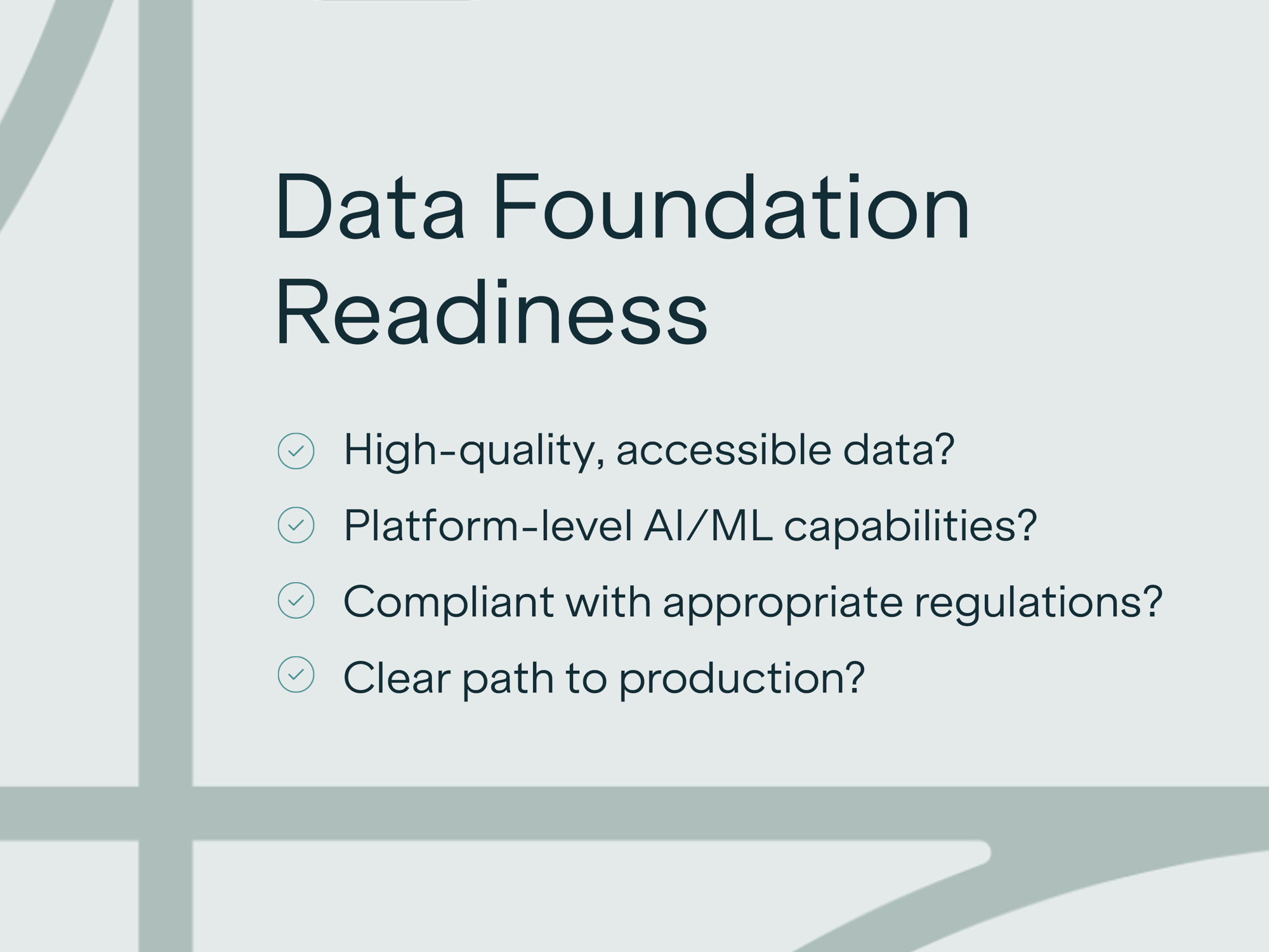Data Founation Readiness
